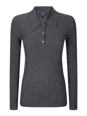 A.P.C.: ポロシャツ - ポロシャツ - ダークグレー