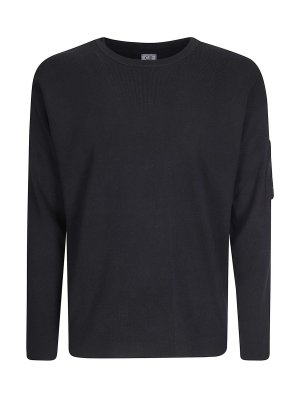 C.P. COMPANY: crew necks - Cotton Sea Island Crewneck Lens Sweater