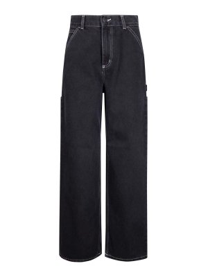 CARHARTT: ストレートジーンズ - ストレートジーンズ - 黒