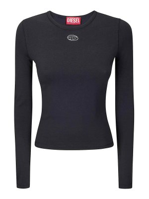 DIESEL: Tops y camisetas sin mangas - Top - Negro