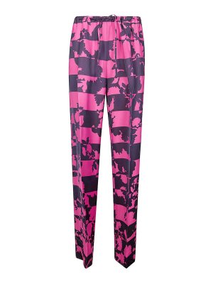 DRIES VAN NOTEN: カジュアルトラウザー - カジュアルパンツ - マルチカラー