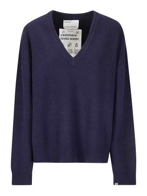 EXTREME CASHMERE: Suéteres con cuello pico - Suéter Cuello Redondo - Azul Oscuro