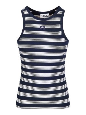 GANNI: トップス＆タンクトップ - トップ/タンクトップ - ライトブルー