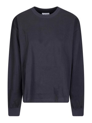 GANNI: Hemden - Hemd - Schwarz