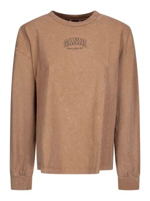 GANNI: t-shirt - Maglia a maniche lunghe