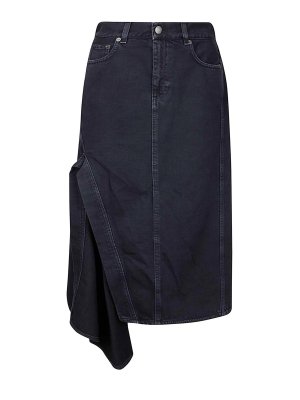 HAIKURE: ニーレングススカート＆ミディ丈 - 膝丈/ミディスカート - デニム