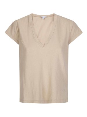 JAMES PERSE: t-shirt - T a V profondo in acciaio inox