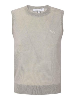 MAISON KITSUNÉ: Tops & Tank tops - Baby Fox Fine Merino Top