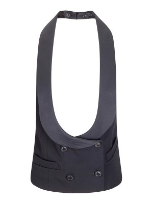 Maison Margiela: Chalecos  - Chaleco - Negro