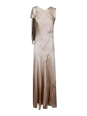 Maison Margiela: Maxi robe - Maxi Robe - Argent