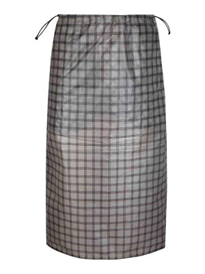 ROA: ニーレングススカート＆ミディ丈 - 膝丈/ミディスカート - 白