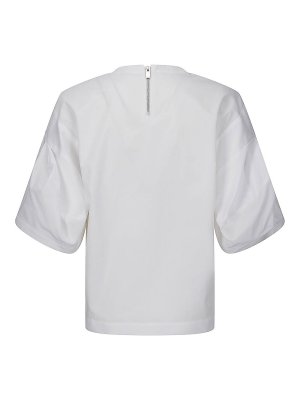 Sacai: t-shirt - Pullover in popeline