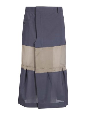 Sacai: Faldas media pierna y semilargas - Falda Semilarga - Ninguno