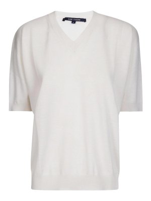 SOFIE D'HOORE: Strickpullover mit V-Ausschnitt - V-Pullover - Lila