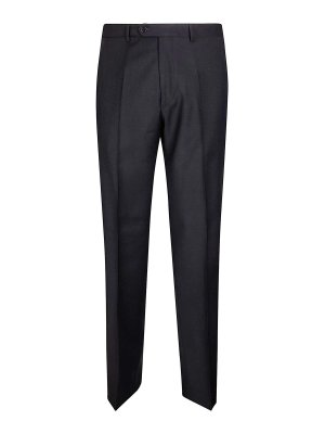 EDWARD GREEN: Pantalones casual - Pantalón Casual - Negro