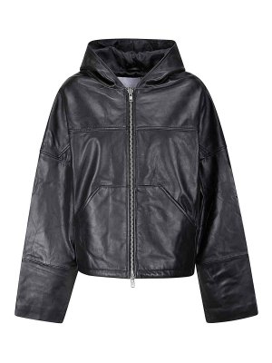 DEADWOOD: Lederjacken - Lederjacke - Schwarz