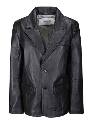 DEADWOOD: Lederjacken - Lederjacke - Schwarz