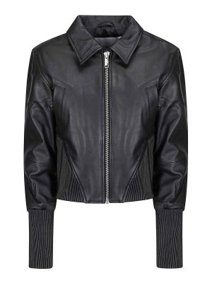 DEADWOOD: Lederjacken - Lederjacke - Schwarz