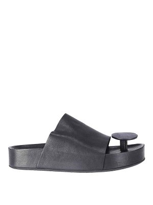 UMA WANG: Sandalias - Sandalias - Negro