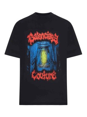 BALENCIAGA: Camisetas - Camiseta - Negro