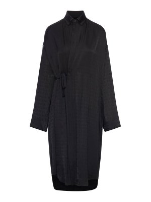 BALENCIAGA: knee length dresses - Cocoon Wrap Dress