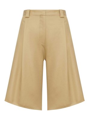 BALENCIAGA: Trousers Shorts - Tulip-Shaped Cotton Bermuda Shorts