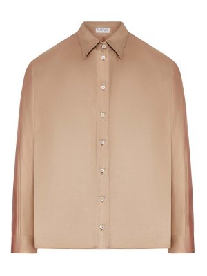 BRUNELLO CUCINELLI: Camisas - Camisa - Marrón