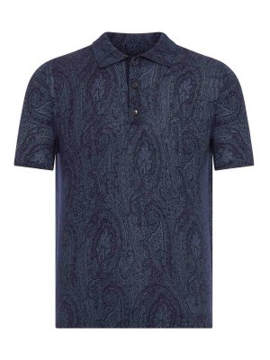 ETRO: Polos  - Polo - Bleu