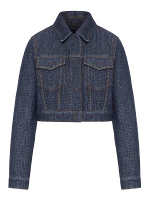 FENDI: denim jacket - Ff Denim Jacket