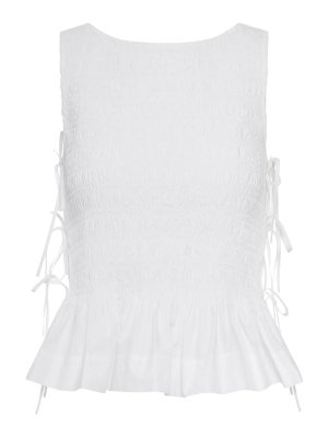 GANNI: Tops und Tank Tops - Top - Weiß
