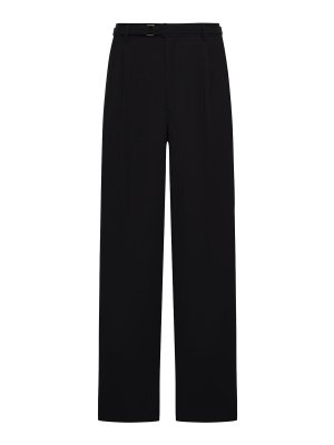 GIORGIO ARMANI: casual trousers - Cupro Asv Natt Single Flated Pants