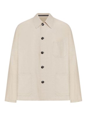 GIORGIO ARMANI: Camisas - Camisa - Color Carne Y Neutral