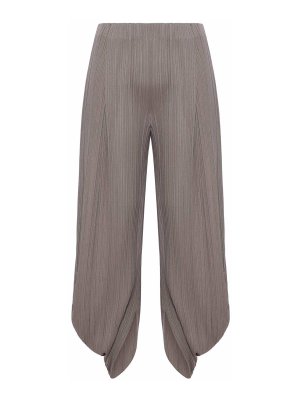 GIORGIO ARMANI: pantaloni casual - Pantaloni in jersey con pieghe