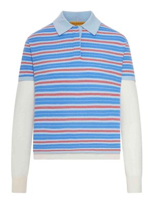 GUEST IN RESIDENCE: polo shirts - Cashmere Layered Rugby Polo