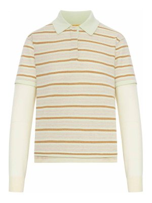 GUEST IN RESIDENCE: polo shirts - Cashmere Layered Rugby Polo