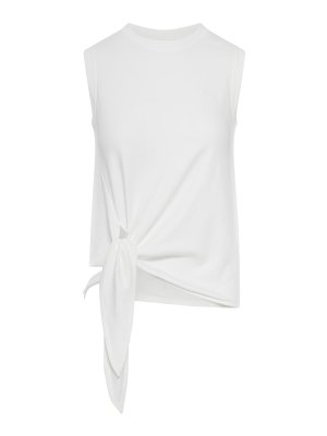 J.W. ANDERSON: Top e canotte - Canotta in cotone con orlo annodato