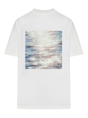 JIL SANDER: t-shirts - Cotton T-Shirt With Photographic Print