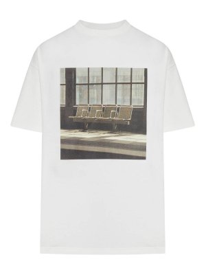 JIL SANDER: t-shirts - Cotton T-Shirt With Photographic Print