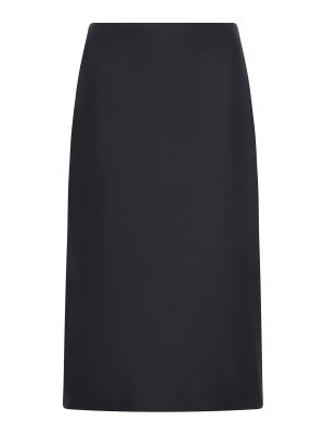 JIL SANDER: Knee length skirts & Midi - High-Waisted Skirt In Technical Fabric