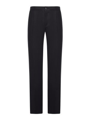 KITON: straight leg jeans - Straight Fit Linen Trousers