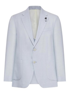 LARDINI: blazers - Single-Breasted Tailored Blazer