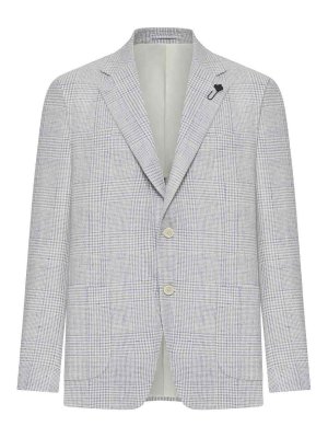LARDINI: blazers - Single-Breasted Tailored Blazer
