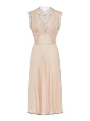 Maison Margiela: Vestidos media pierna - Vestido Midi - Rosado