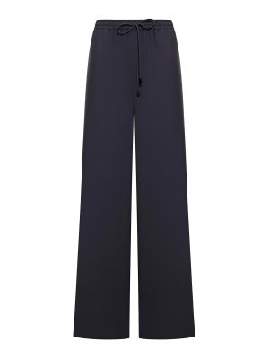 Max Mara: casual trousers - Wide Trousers In Washed Silk