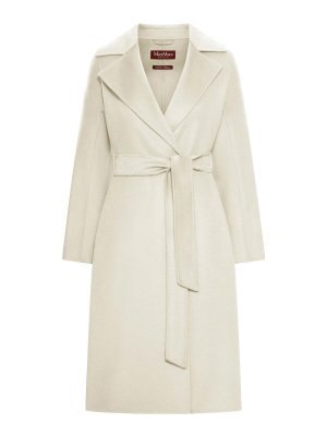 Max Mara: ニーレングスコート - 膝丈コート - 白