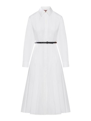 Max Mara: knee length dresses - Cotton Chemisier Dress