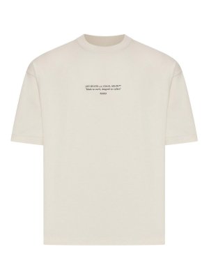 OFF-WHITE: Tシャツ - Tシャツ - グレー