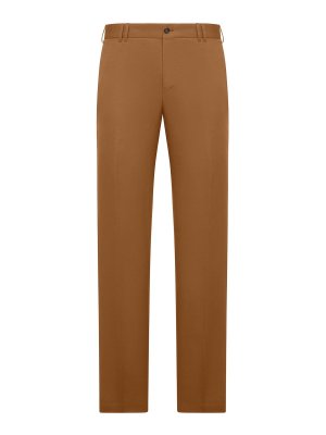 PT TORINO: Tailored & Formal trousers - Tailored Trousers In Linen And Cotton Blend