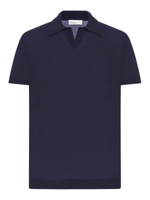 ROBERTO COLLINA: polo shirts - Cotton Polo Shirt Without Buttons