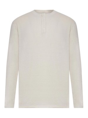 ROBERTO COLLINA: Strickpullover mit Rundhalsausschnitt - Rundhalspullover - Nude